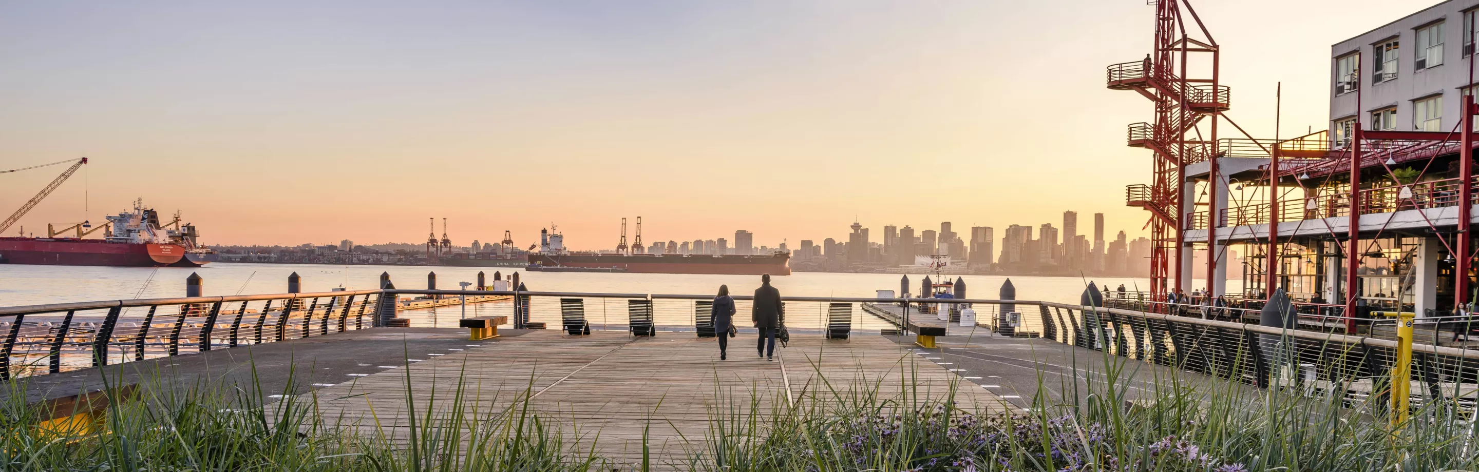 Lonsdale quay and the Port of Vancouver