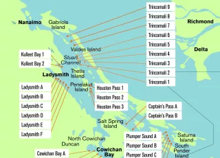 33 Southern Gulf Islands anchorages