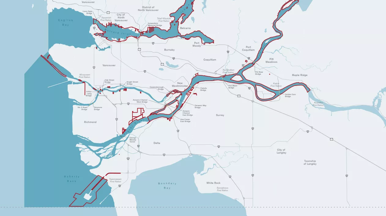 Port of Vancouver jurisdiction map