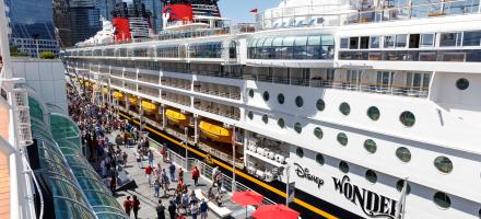 Disney cruise ship at Canada Place